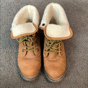 Dirty Laundry lace up booties